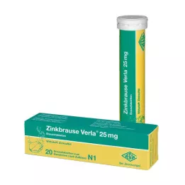 ZINKBRAUSE Verla 25 mg comprimidos efervescentes, 20 unidades