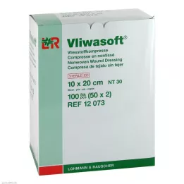 VLIWASOFT Compressas não tecidas 10x20 cm estéreis 6l., 50X2 pcs