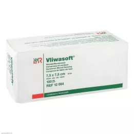 VLIWASOFT Compressas não tecidas 7,5x7,5 cm não estéreis 6l., 100 unidades