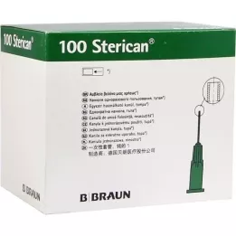 STERICAN Cânulas 21 Gx7/8 0,8x22 mm rombas, 100 unidades