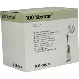 STERICAN cânulas 27 g 0,4x25 mm monótono, 100 st