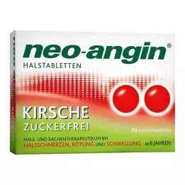 NEO-ANGIN Pastilhas de garganta de cereja, 24 unidades