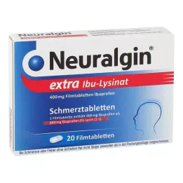 NEURALGIN comprimidos revestidos por película extra de Ibu-Lisinato, 20 unidades