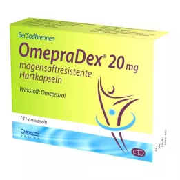 OMEPRADEX Cápsulas duras gastrorresistentes de 20 mg, 14 unidades