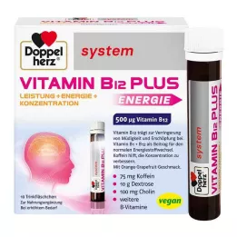 DOPPELHERZ Sistema de vitamina B12 Plus ampolas para beber, 10X25 ml