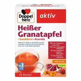 DOPPELHERZ romã picante + espinheiro-marinho + acerola, 10 unidades