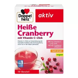 DOPPELHERZ cranberry picante com vitamina C e grânulos de zinco, 10 unidades