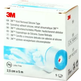 Gesso revestido de silicone 3M rolo de 2,5 cm x 5 m, 12 unid