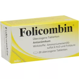 FOLICOMBIN comprimidos revestidos, 20 unidades