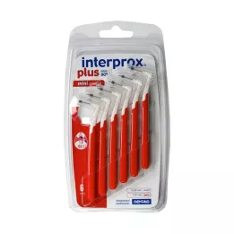 INTERPROX mais mini escova interdental cônica vermelha, 6 unidades