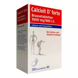 CALCIVIT Comprimidos efervescentes D forte, 120 unidades