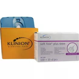 KLINION Agulhas macias finas plus caneta 0,25x6 mm 31 G, 110 unid