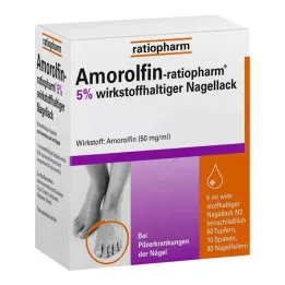 AMOROLFIN-Esmalte para unhas ratiopharm 5% ingrediente ativo, 5 ml