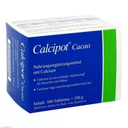 CALCIPOT Comprimidos mastigáveis de cacau, 100 unidades