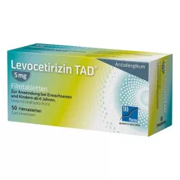 LEVOCETIRIZIN TAD Comprimidos revestidos por película de 5 mg, 50 unidades