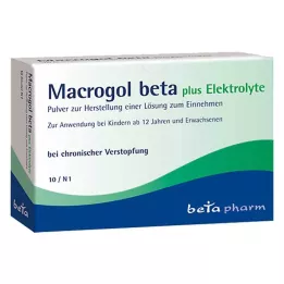 MACROGOL beta plus eletrólitos em pó para administração oral, 10 unidades