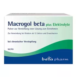 MACROGOL beta plus eletrólitos em pó para administração oral, 50 unidades