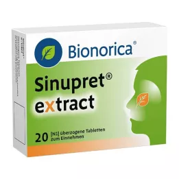 SINUPRET comprimidos revestidos com extrato, 20 unidades