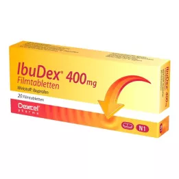 IBUDEX Comprimidos revestidos por película de 400 mg, 20 unidades