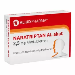 NARATRIPTAN AL comprimidos revestidos por película agudos de 2,5 mg, 2 unidades