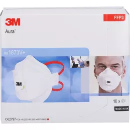 ATEMSCHUTZMASKE 3M 1873V+ com válvula Aura FFP3, 10 unid