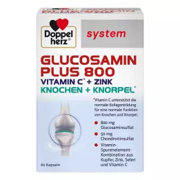 DOPPELHERZ Cápsulas do sistema Glucosamina Plus 800, 60 unidades
