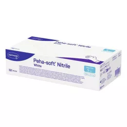 PEHA-SOFT nitrilo branco Unt.Hands.unsteril pf S, 100 pcs