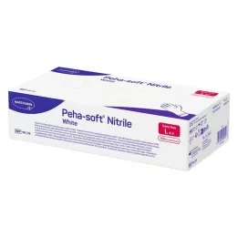 PEHA-SOFT nitrilo branco Unt.Hands.unsteril pf L, 100 pcs