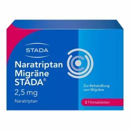NARATRIPTAN Enxaqueca STADA 2,5 mg comprimidos revestidos por película, 2 unidades
