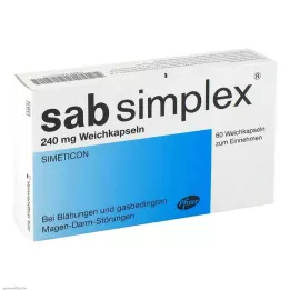SAB Cápsulas moles simplex 240 mg, 60 unidades