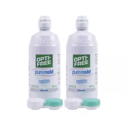 OPTI-FREE Solução desinfetante multifuncional PureMoist, 2x300 ml