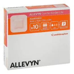 Atadura de espuma Allevyn Gentle Border Lite 5x5 cm, 10 unidades
