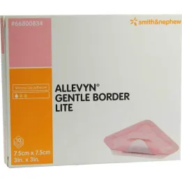 Atadura de espuma Allevyn Gentle Border Lite 7,5x7,5 cm, 10 unidades