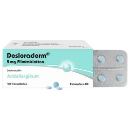 Desloraderm 5 mg comprimidos revestidos por película, 100 unidades
