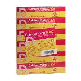 CALCIUM VERLA D 400 comprimidos efervescentes, 120 unidades