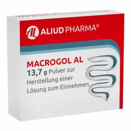 MACROGOL AL 13,7 g pó para solução oral, 50 unidades