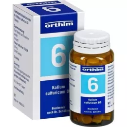BIOCHEMIE Orthim 6 Kalium sulfuricum D 6 comprimidos, 100 unidades