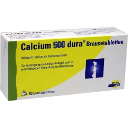 CALCIUM 500 comprimidos efervescentes de dura, 40 unidades