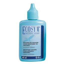 Limpeza de próteses Ecosym Gel diariamente, 60 ml