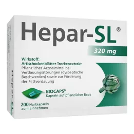 HEPAR-SL Cápsulas duras de 320 mg, 200 unidades