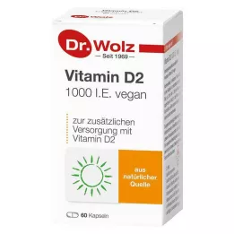 VITAMIN D2 1000 I.E. cápsulas veganas, 60 unidades