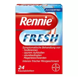 RENNIE FRESH Comprimidos mastigáveis, 24 unidades