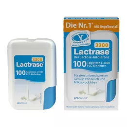 LACTRASE 3.300 FCC comprimidos em dispensador de clique, 100 unidades