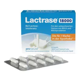 LACTRASE 18.000 FCC cápsulas, 40 unidades
