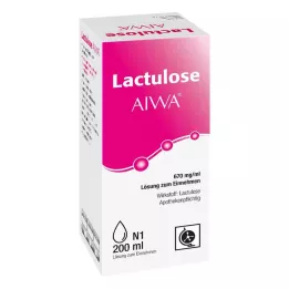 LACTULOSE AIWA solução oral 670 mg/ml, 200 ml