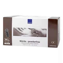 NITRIL Luvas sem pó extra grandes pretas, 180 peças