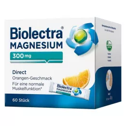 BIOLECTRA Magnésio 300 mg Direct Orange Sticks, 60 unidades
