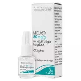 MICLAST 80 mg/g esmalte medicamentoso, 3 ml