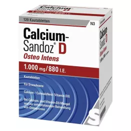 CALCIUM SANDOZ D Osteo intens comprimidos mastigáveis, 120 unidades