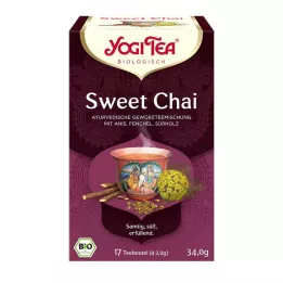 YOGI TEA Sacos de filtro orgânicos Sweet Chai, 17X2,0 g